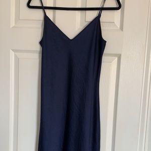 NWOT - Aritzia Wilfred Only Slip Midi Dress - Navy Blue, Small